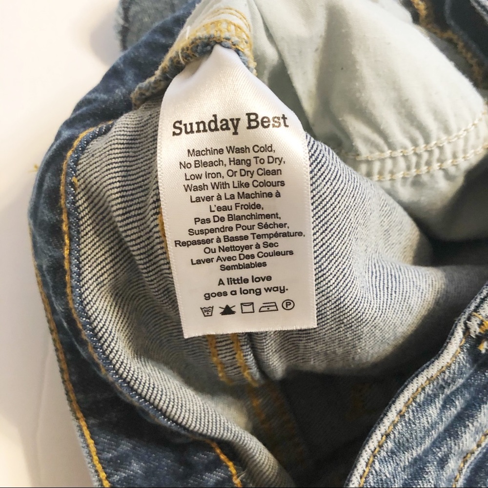 ❌SOLD❌Aritzia Sunday’s Best Denim Shorts - Picture 4 of 4